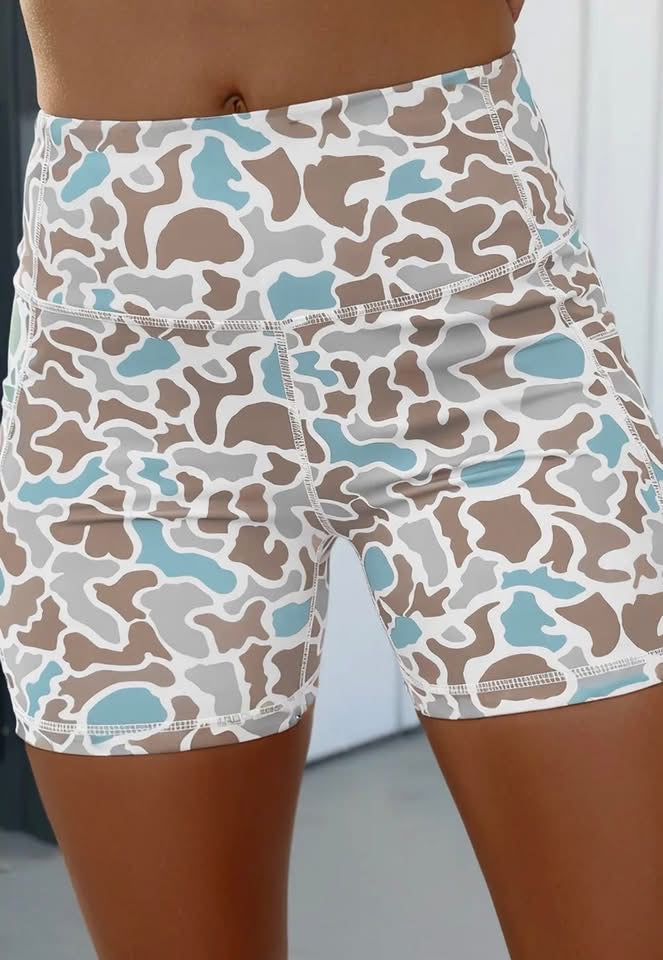 Camo Biker Shorts